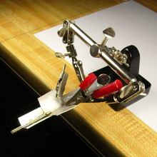 Jig for serial production. Shim according to difference in diameter.